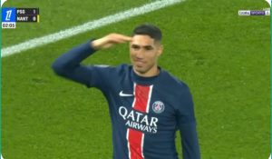 Here is the quick goal that Achraf Hakimi scored against Nantes in the French League today