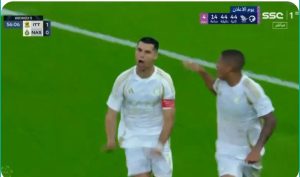 The crazy scenario that happened between Ronaldo and Karim Benzema in the Al-Ittihad and Al-Nasr match in the Saudi League today