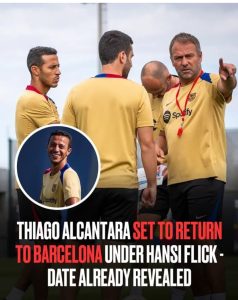 Thiago Alcantara reportedly open to coaching comeback at Barcelona under Hansi Flick