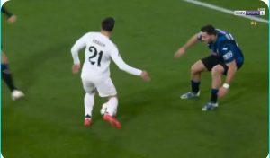 The mythical scenario that happened between Moroccan Brahim Diaz and Mbappe in the match between Atalanta and Real Madrid in the Champions League