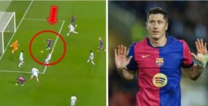 Raphinha sets Lewandowski up for an easy 1v1 with Leganes goalkeeper only for striker to miss it – spotted
