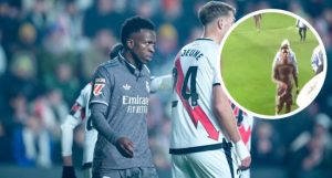 Vinicius Junior Sparks Controversy with His Gesture Following Real Madrid’s Draw Against Rayo Vallecano