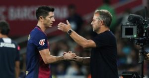 After the surprising defeat against Leganes… Lewandowski complains to Hansi Flick, one of the stars of the Catalan team
