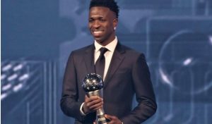 Vinicius Jr.’s Emotional Reaction to Winning FIFA The Best 2024 Award
