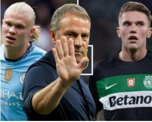 Neither Gjokeres nor Haaland… Hansi Flick sh,ocks Lewandowski and reveals to him that Barcelona has already entered into negotiations with a world-class striker