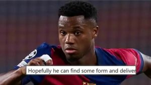 He’s got till end of the season to earn his spot’: Some Barca fans hopeful of Ansu Fati bouncing back strongly in 2025