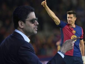 Nasser Al-Khelaifi surprises Barcelona: Paris Saint-Germain star in exchange deal with Lewandowski