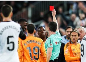 What sanctions could Real Madrid forward face after red card against Valencia