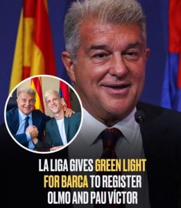 La Liga gives green light for Barca to register Olmo and Pau Víctor