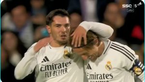 The historic shot that occurred from the fans of Deportiva Minera after Luka Modric's imaginary goal against their team