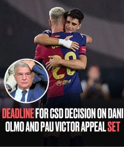 Deadline for CSD decision on Dani Olmo and Pau Victor appeal set for April 7 – reports