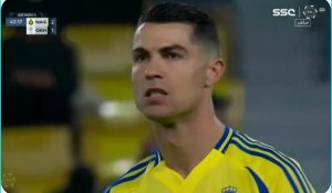 Watch Cristiano Ronaldo's goal against the groove, which made him not stop laughing