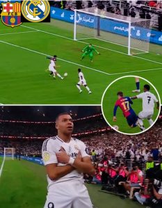 Barca concede after just 4 minutes of the game 😓 How isn’t this a foul on Casado, though