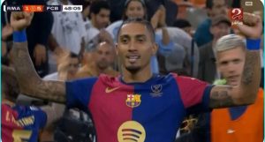 Watch Rafinha's fifth goal in El Clásico that made Fares Awad go crazy live