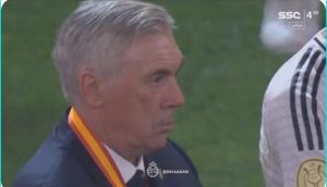 The entire globe sympathized with coach Carlo Ancelotti because of what happened during Barcelona's victory in the Spanish Super Cup.