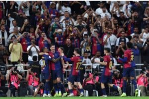 Barcelona star ex,plodes with anger after winning the Super Cup against Real Madrid