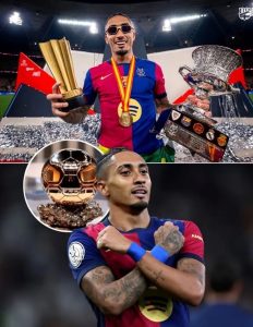 Raphinha is currently the FAVOURITE to win the 2025 Ballon D’Or according to Footy VAR.