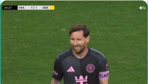 Messi scores a rare goal in his football history in his first appearance before the start of the American League