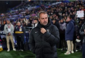 Hansi Flick receives a new shock after Barcelona star is injured before the Benfica match in the Champions League