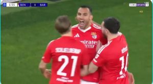 Benfica's very quick goal against Barcelona in the Champions League, just seconds after the whistle blew at the start of the match