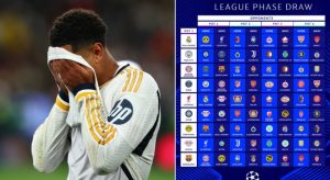 BREAKING: Real Madrid next potential Champions league knockout opponent revealed – as Ancellotti men set to face stronger opposition without Vinicious jnr