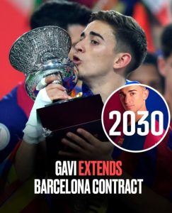 Gavi extends Barcelona contracts