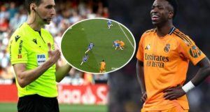 Referee’s comments to Vinicius after disallowed goal cause controversy!