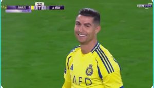 A snapshot of history: Ronaldo flies above everyone and scores the second legendary goal against Al-Wasl, UAE, today