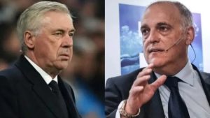 Carlo Ancelotti Responds to La Liga President Javier Tebas’ Criticism of Real Madrid’s Referee Complaints (Draft)