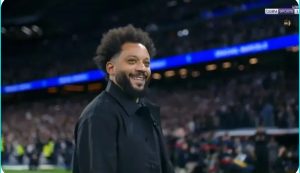 Marcelo announced his retirement from football permanently, so look at the historic surprise that Real Madrid pulled off for him before the start of the derby against Atletico Madrid.