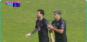 A rare and strange scene occurs between Suarez and Messi with Inter Miami today