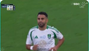 Riyad Mahrez's legendary goal against Al-Nasr, which will make the Algerian people demand the abolition of the VAR technique for the sake of the eyes of their countrymen because of what happened in this scene.