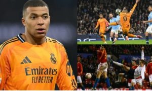 Can’t teach it’ – Peter Crouch hilariously takes credit for Kylian Mbappe’s signature volley after sliced goal for Real Madrid at Man City