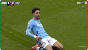 Watch the first goal of the Egyptian Omar Marmoush with Manchester City and the reaction of the English fans