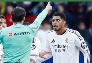 Lip reader details what Jude Bellingham said to referee before being sent off vs Osasuna as Real Madrid midfielder makes statement