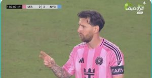 The heroic scene of Messi who miraculously saved Inter Miami from losing in the last second before the final whistle