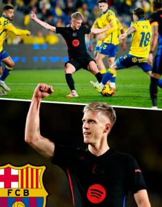 Dani Olmo gets his first Barcelona goal since November