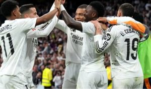 Real Madrid fans vent fury as Kylian Mbappe and Co join Girona players in ‘respect the referee, respect football’ gesture after Jude Bellingham controversy