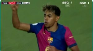 The legendary Lamine Yamal scene that will cause Simeone and the Atletico Madrid players to file an official complaint with FIFA because of what he did with that goal in the Spanish Cup semi-final!