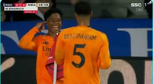 Watch the legendary and exceptional method used by the talent of the century to score Real Madrid's winning goal against Real Sociedad in the semi-finals of the Spanish King's Cup.