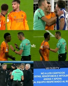 Referee Sanchez Martinez Halts Match After Vini Jr. Reports Alleged “Death Chants” from Sociedad Fans