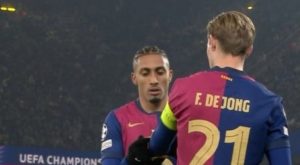 The inclusion of the team’s star in Barcelona’s starting lineup did not sit well with Raphinha and De Jong in the locker room due to the player’s poor performance