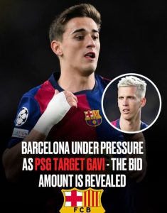 Barcelona under pressure as PSG target Gavi with €100m bid – reports
