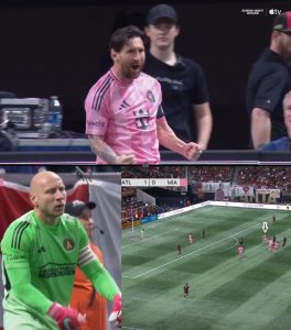 Messi's amazing goal will be banned from TV in America because of what he did to the Atlanta United defender and goalkeeper in this humiliating scene.