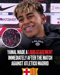 Lamine Yamal: ‘Beating Atlético is a statement. We’re top of the table with a game in hand’