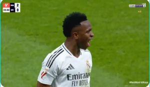 The first historical show scene will be immortalized in the Spanish League and registered in the name of the Brazilian Vinicius Junior because of the humiliating way he used to score Real Madrid's winning goal.