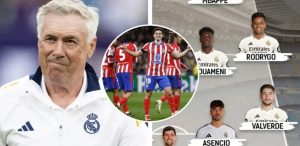 Atlético Madrid – Real: Carlo Ancelotti’s line-up already known