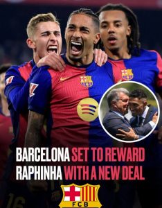 Barcelona reportedly working on new deal to make Raphinha one of the top earners