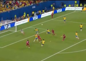 مقصية رونالدو أمام كولومبيا