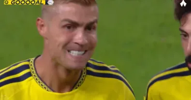 Watch Cristiano Ronaldo’s insane and unbelievable goal against Al-Taawoun in the Saudi Pro League today — and the extraordinary, shocking reaction from everyone inside the stadium!
